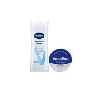 Vaseline Advanced Repair Body Lotion & Lip Therapy Duo 400Ml + 20G In White White