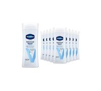 Vaseline Advanced Repair Fragrance Free Body Lotion 400ml, 10 Pack in White