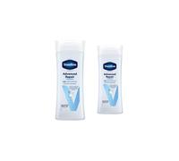 Vaseline Advanced Repair Fragrance Free Body Lotion 400ml, 2 Pack in White