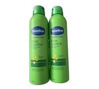 Vaseline Aloe Smooth Continuous Spray Body Lotion 2 x 190ml Heals Dry Skin