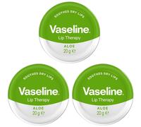 Vaseline Aloe Vera Lip Therapy 20g Soothing Lip Balm Moisturiser (Set Of 3)