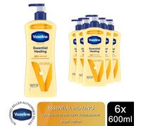 Vaseline Body Lotion Intensive Care Essential Healing, 6 x 600ml