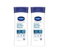 Vaseline Body Lotion Expert Care Instant Dry Skin Rescue Hydration 400ml, 2 Pack in White