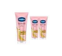 Vaseline Body Lotion Gluta-Hya Dewy Radiance Serum Burst Skin Care 200ml, 3 Pack in White