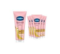 Vaseline Body Lotion Gluta-Hya Dewy Radiance Serum Burst Skin Care 200ml, 6 Pack in White