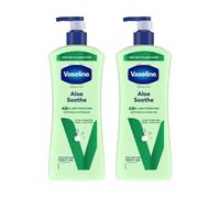 Vaseline Body Lotion Intensive Care Aloe Soothe Soothing Hydration 600Ml, 2 Pk In White White