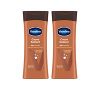 Vaseline Body Lotion Intensive Care Cocoa Radiant Deep Moisturizer 400Ml, 2 Pk In White White