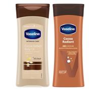 Vaseline Cocoa Radiant Body Lotion 400 ml x2 & Vaseline Intensive Care Cocoa Radiant Body Oil 200 ml x2