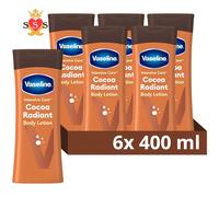 Vaseline Cocoa Radiant Body Lotion 400ml - 6 Pack