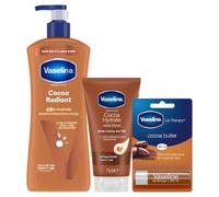 Vaseline Cocoa Radiant Bundle Lotion 600ml Hand 75ml Lip 4g
