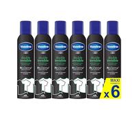 Vaseline Double Invisible (Men) Pro-Derma Antiperspirant Spray 250 ml | 48h Sweat Protection and Long Lasting Freshness Pack of 6
