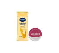 Vaseline Essential Healing Body Lotion 400Ml & Lip Therapy 20G Duo Tube In White White