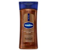 Vaseline Glazed and Glisten Sunlit Glow Body Gel Oil Vanilla Cocoa Shimmering with Ultra-Hydrating Lipids and 100% Pure Cocoa Butter 6.8 Oz