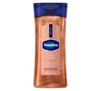 Vaseline Glazed and Glisten Sunlit Glow Body Gel Oil Vanilla Cocoa Shimmering with Ultra-Hydrating Lipids and 100% Pure Cocoa Butter 6.8 Oz