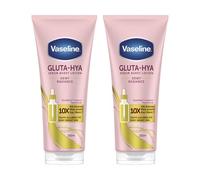 Vaseline Gluta-Hya Dewy Radiance Body Lotion 2x200ml - 10x Vitamin C Power with GlutaGlow, Niacinamide & Hyaluron for Bright, Glowing, Hydrated Skin in 5 Days
