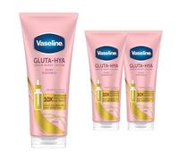 Vaseline Gluta-Hya Dewy Radiance Lotion 200ml - Pack of 3, Body Lotion with GlutaGlow and Hyaluronic Acid, Boosts Skin Radiance and Hydration For Dewy, Bright and Even-Toned Skin