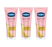 Vaseline Gluta-Hya Dewy Radiance Lotion 200ml - Pack of 3, Body Lotion with GlutaGlow and Hyaluronic Acid, Boosts Skin Radiance and Hydration For Dewy, Bright and Even-Toned Skin
