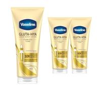 Vaseline Gluta-Hya Flawless Glow Body Lotion 200ml - Pack of 3, Brightening Lotion with GlutaGlow and Hyaluron, Deep Hydration for Radiant, Even-Toned Skin