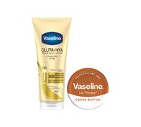 Vaseline Gluta-Hya Flawless Tone Lotion 200ml & Cocoa Lip Balm 20g Duo Set in White