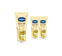 Vaseline Gluta-Hya Flawless Tone Serum Burst Body Lotion 200ml, 3 Pack in White