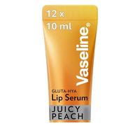 Vaseline Women's Gluta-Hya Lip Serum Gloss Juicy Peach Hydrating Moisture Care, 10ml in Yellow