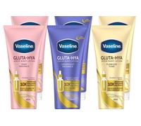 Vaseline Gluta-Hya Lotion Bundle Dewy, Overnight & Flawless Glow 200ml 2Pack Each in White