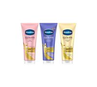 Vaseline Gluta-Hya Lotion Bundle Dewy, Overnight & Flawless Glow, 200ml Each in White