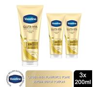Vaseline Gluta-Hya Lotion Dewy Radiance, Flawless Tone &Overnight Radiance 200ml