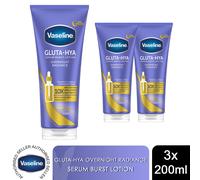 Vaseline Gluta-Hya Lotion Dewy Radiance, Flawless Tone &Overnight Radiance 200ml