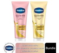 Vaseline Gluta-Hya Flawless Tone Serum Burst Lotion Moisturiser - Body Lotion with GlutaGlow™, Glycerol, Hyaluron & Antioxidants 10x Stronger Than Vitamin C*, Reduces Dark Spots in 5 Days 200ml