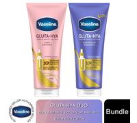 Vaseline Gluta-Hya Flawless Tone Serum Burst Lotion Moisturiser - Body Lotion with GlutaGlow™, Glycerol, Hyaluron & Antioxidants 10x Stronger Than Vitamin C*, Reduces Dark Spots in 5 Days 200ml