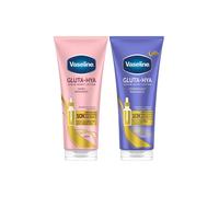 Vaseline Gluta-Hya Radiance Body Lotion Duo Dewy & Overnight 200ml Each in White