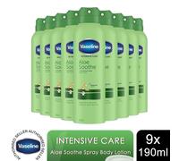 Vaseline Intensive Care Spray Moisturiser Aloe Sooth 3 X 190Ml