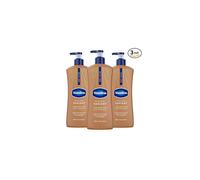 Vaseline Intensive Care Body Lotion Cocoa Radiant 3count for DrySkin Lotion Made withUltra-Hydrating Lipids and Pure Cocoa Butter,Radiant Glow 20.3 Oz