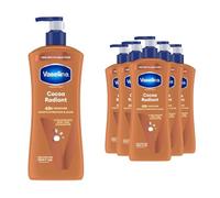 Vaseline Intensive Care Body Lotion Cocoa Radiant 6 Pack, Deeply Moisturising Body Moisturiser for Dry Skin, With Cocoa Butter and Micro Droplets of Vaseline Jelly, 600 ml
