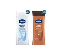Vaseline Intensive Care Body Lotion Advanced Repair & Cocoa Radiant 400ml, 6 Pack Each