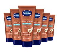 Vaseline Intensive Care Hand Crème Moisturizer for Dry Hands Hydra Replenish Made with hyaluronic acid, vitamin B3, and cocoa butter 3.4 Fl Oz (Pack of 6)