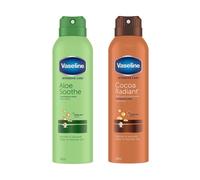 Vaseline Intensive Care Spray Moisturiser Duo Aloe Soothe & Cocoa Radiant 190ml