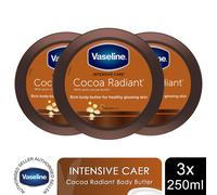 Vaseline Jelly Intensive Care Cocoa Radiant Moisture Rich 250ml, 3pk