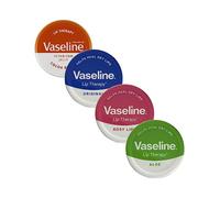 Vaseline Lip Balm - Petroleum Jelly - Lip Therapy - Original, Coco Butter, Alo VeraAnd Rosy 20g Tin - Soothes Dry Lips - Pack Of 4
