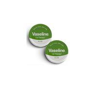 Vaseline Lip Therapy ALOE, 2 pack - 20g Tins | Soothing Lip Balm for Dry & Chapped Lips | Enriched with Aloe Extract for Deep Hydration & Shine |