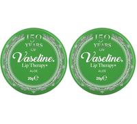 Vaseline Lip Therapy Aloe, 20g (Pack of 2)