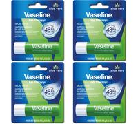 Vaseline Lip Therapy Aloe Vera Long Lasting 48h Moisture 4.8g (Pack Of 4)