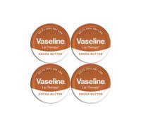Vaseline Lip Therapy Cocoa Butter 20gm Petroleum Jelly Dry Lip Treatment, 4 Pack