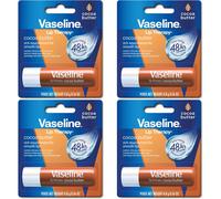 Vaseline Lip Therapy Cocoa Butter 48H Long Lasting Moisture 4.8g (Pack Of 4)