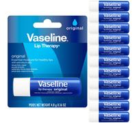 Vaseline Lip Therapy Original Fast-Acting Lip Moisturizer For Very Dry Lips Lip Balm Stick 0.16 Oz Ea (Pack of 12)