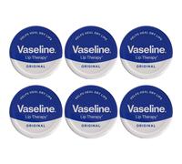 Vaseline Lip Therapy Original Tin, 20g x6