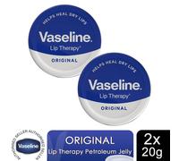 Vaseline Lip Therapy Pet Jelly, Rosy Lips/Aloe Vera/Original/Cocoa, 20gm, 2 Pk