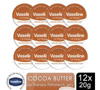 Vaseline Lip Therapy Petroleum Jelly for Dry Lips Choice of Fragrance 20g, 12 Pk