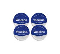 Vaseline Lip Therapy Petroleum Jelly, Original 20gm Hydrating Lip Balm, 4 Pack in White Vaseline White